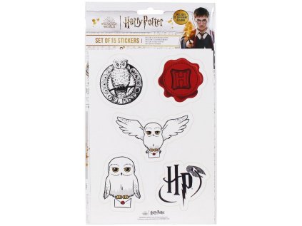 NÁLEPKY SET 3 LISTY|HARRY POTTER  HEDWIG