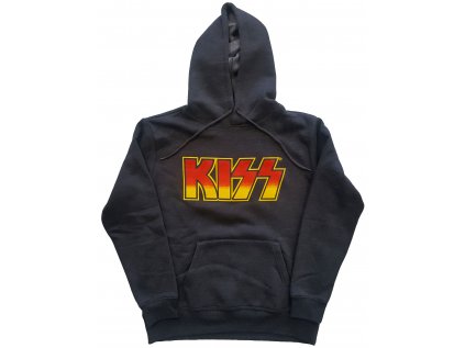 MIKINA PÁNSKÁ|KISS  CLASSIC LOGO|ČERNÁ