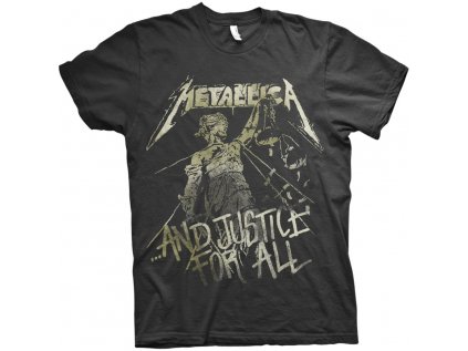 TRIČKO PÁNSKÉ|METALLICA  JUSTICE VINTAGE|ČERNÉ (L)