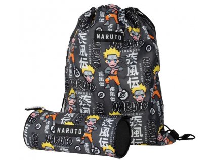 PYTLÍK GYM BAG + PENÁL|SET 2 KUSŮ  NARUTO|CHARACTER AND SIGNS