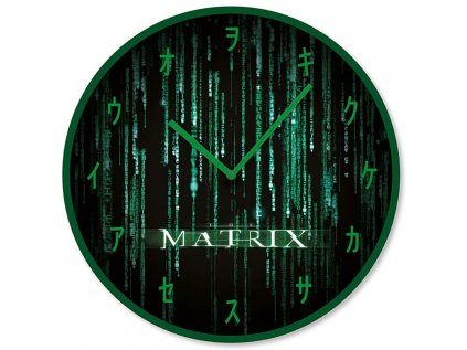 HODINY NÁSTĚNNÉ|THE MATRIX  CODE|PRŮMĚR 25 cm