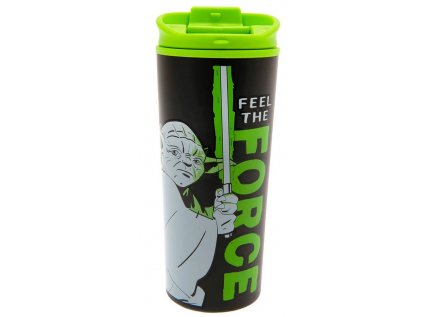 HRNEK CESTOVNÍ NEREZ S VÍČKEM  STAR WARS|YODA - FEEL THE FORCE