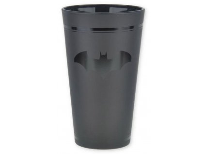 SKLENICE SKLO ČERNÉ|DC COMICS  400 ml|BATMAN|LOGO