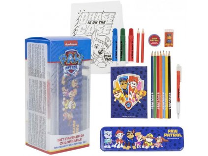 KREATIVNÍ SET9|PAW PATROL  OMALOVÁNKY-PASTELKY-PENÁL-BLOK