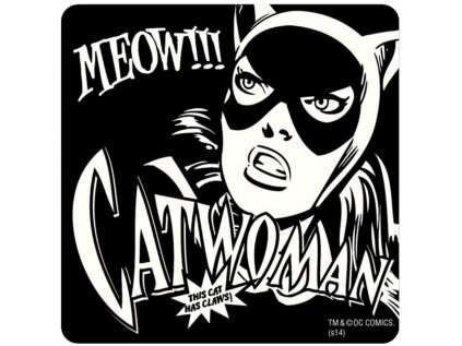 TÁCEK POD SKLENICE|JEDNOTLIVĚ  DC COMICS|CATWOMAN|MEOW