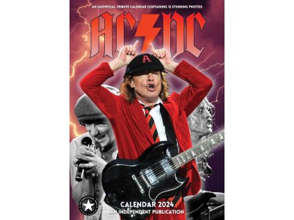 KALENDÁŘ 2024|HUDBA  AC/DC (29,7 x 42 cm) A3