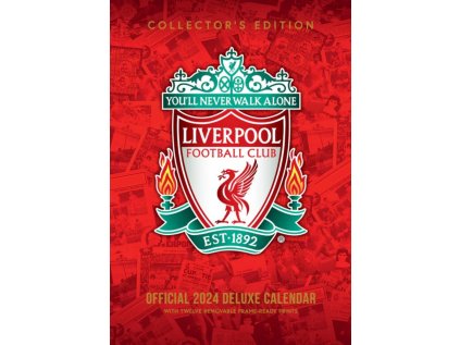 KALENDÁŘ 2024 DELUXE|FOTBAL  FC LIVERPOOL (29,7 x 42 cm) A3