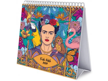 KALENDÁŘ 2024 STOLNÍ|ART  FRIDA KAHLO (20 x 17 cm)