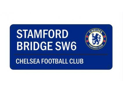 CEDULE NA ZEĎ|CHELSEA FC  STAMFORD BRIDGE SW6|40 x 18 cm