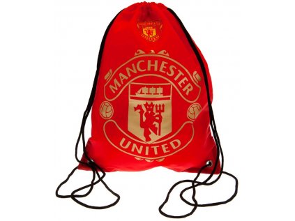 PYTLÍK GYM BAG|MANCHESTER UNITED FC  GOLD CREST|33 x 40 cm