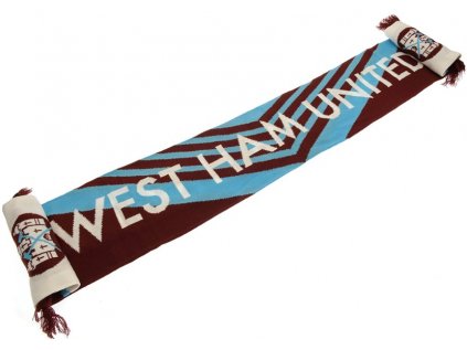 ŠÁLA PLETENÁ|WEST HAM UNITED FC  RETRO|148 x 19 cm