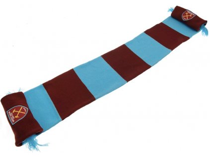 ŠÁLA PLETENÁ|WEST HAM UNITED FC  STRIPE|148 x 19 cm