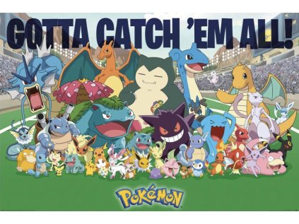 PLAKÁT 61 x 91,5 cm  POKÉMON|ALL TIME FAVOURITES