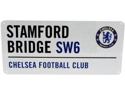 CEDULE NA ZEĎ|CHELSEA FC  STAMFORD BRIDGE SW6|40 x 18 cm