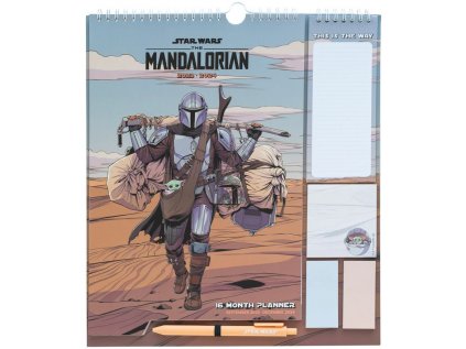 KALENDÁŘ 2024 PLÁNOVACÍ|FILM  THE MANDALORIAN (30 x 34 cm) 16M