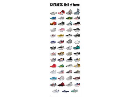 PLAKÁT 53 x 158 cm|SNEAKERS  HALL OF FAME