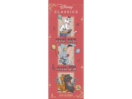 KALENDÁŘ 2024 SLIM  DISNEY|YOU ME AND US (14,9 x 42 cm)