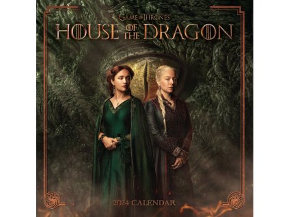 KALENDÁŘ 2024|FILM  HOUSE OF DRAGONS (30,5 x 30,5 cm)