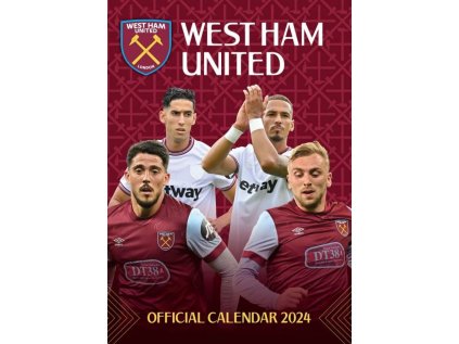 KALENDÁŘ 2024|FOTBAL  FC WEST HAM UNITED (29,7 x 42 cm)A3