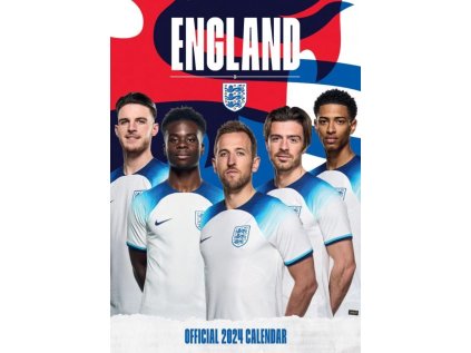 KALENDÁŘ 2024|FOTBAL  ENGLAND (29,7 x 42 cm) A3