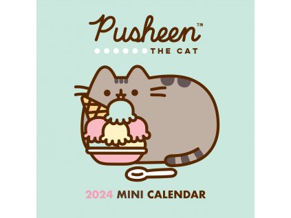 KALENDÁŘ 2024 MINI|KOMIKS  PUSHEEN (17,8 x 17,8|35,6 cm) SQ