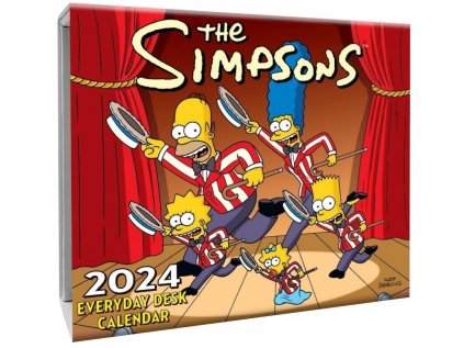 KALENDÁŘ 2024 STOLNÍ TRHACÍ|FILM  THE SIMPSONS (15 x 13 x 4 cm)