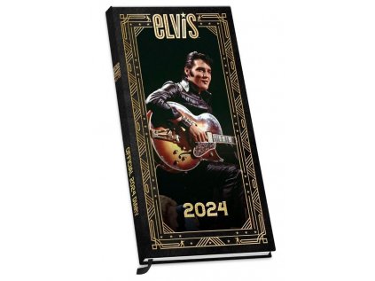 DIÁŘ 2024 SLIM|HUDBA  ELVIS PRESLEY (8,3 x 16,4 cm)