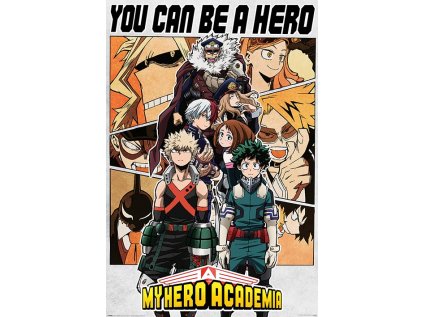 PLAKÁT 61 x 91,5 cm  MY HERO ACADEMIA|BE A HERO