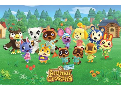 PLAKÁT 61 x 91,5 cm|ANIMAL CROSSING  LINEUP