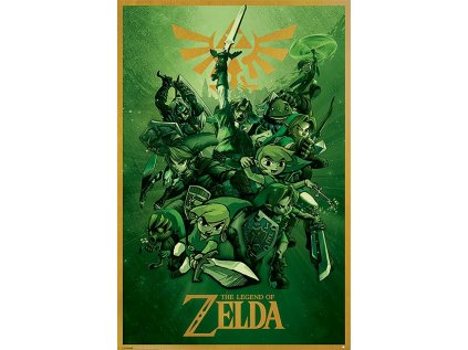 PLAKÁT 61 x 91,5 cm  THE LEGEND OF ZELDA|CHARACTERS