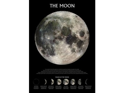 PLAKÁT 61 x 91,5 cm|NASA  THE MOON|OUTER SPACE