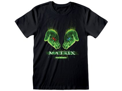 TRIČKO PÁNSKÉ|MATRIX  HAND PILLS|ČERNÉ|VELIKOST (M)