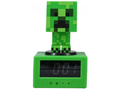 BUDÍK DIGITÁLNÍ STOLNÍ|MINECRAFT  CREEPER|VÝŠKA 16 cm