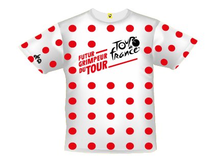 TRIČKO DĚTSKÉ|TOUR DE FRANCE  LOGO A PUNTÍKY| (3-4 ROKY)