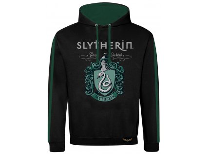 MIKINA PÁNSKÁ S KAPUCÍ|HARRY POTTER  PROPERTY OF SLYTHERIN|ČERNÁ