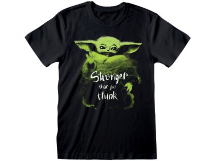 TRIČKO PÁNSKÉ|THE MANDALORIAN  STRONGER THAN YOU THINK (XL)