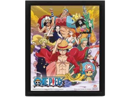 OBRÁZEK 3D|26 x 20 cm  ONE PIECE|STRAW HAT CREW VICTORY