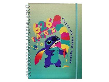 BLOK|ZÁPISNÍK A4|KROUŽKOVÁ VAZBA  LILO AND STITCH|626 FLAVOURS