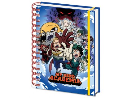 BLOK|ZÁPISNÍK A5|KROUŽKOVÁ VAZBA  MY HERO ACADEMIA|REACH FOR IT