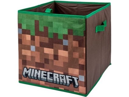 ÚLOŽNÝ BOX KRABICE|MINECRAFT  KOSTKA|33 x 33 x 37 cm