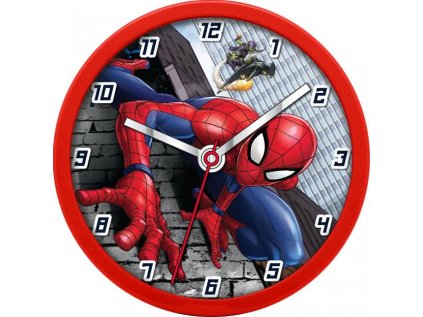 HODINY NÁSTĚNNÉ|MARVEL  SPIDERMAN|PRŮMĚR 25 cm