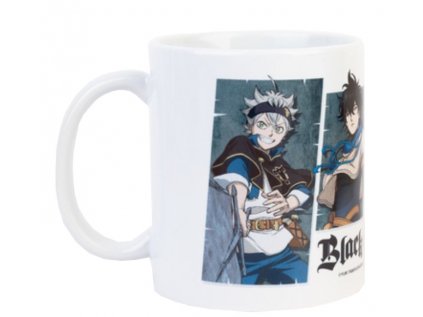 HRNEK KERAMICKÝ|BLACK CLOVER  350 ml|ASTA,YUNO,NOELLE AND YAMI