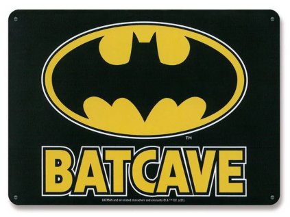 CEDULE NA ZEĎ A4|DC COMICS|BATMAN  BATCAVE LOGO|21 x 15 cm