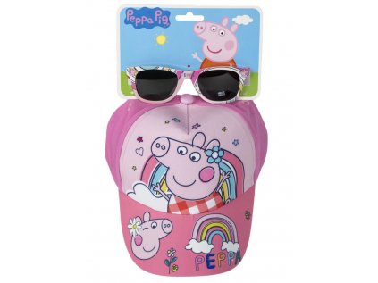 ČEPICE KŠILTOVKA DĚTSKÁ S BRÝLEMI  PEPPA PIG|RAINBOW