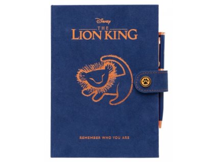 BLOK|ZÁPISNÍK A5|PREMIUM|DISNEY  ANNIVERSARY LION KING|S PROPISKOU