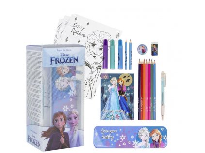 KREATIVNÍ SET9|FROZEN|OWN DESTINY  OMALOVÁNKY-PASTELKY-PENÁL-SEŠIT