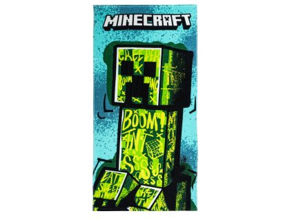 RUČNÍK OSUŠKA|MINECRAFT  PREMIUM|CREEPER|70 x 140 cm