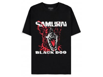 TRIČKO PÁNSKÉ|CYBERPUNK 2077  BLACK DOG SAMURAI ALBUM ART