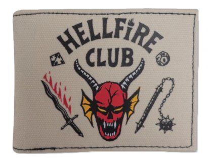 PENĚŽENKA ROZKLÁDACÍ  STRANGER THINGS|HELLFIRE CLUB