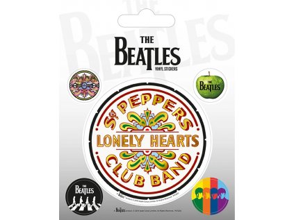 SAMOLEPKY|SET 5 KUSŮ|THE BEATLES  SGT. PEPPER|10 x 12,5 cm